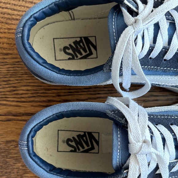Vans Navy and White Classic Sneakers - Picture 7 of 7